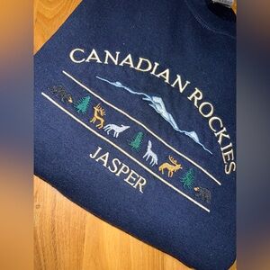 Gildan Navy Canadian Rockies Jasper Crewneck